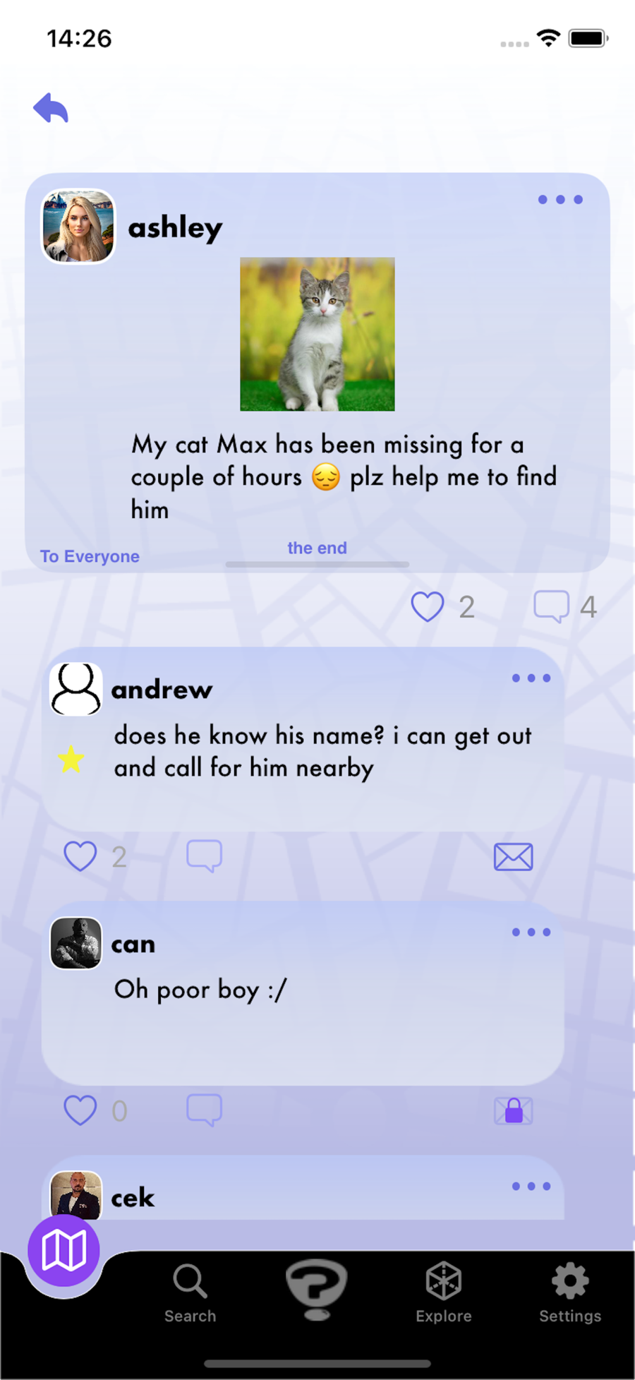 AskAll ask detail: answers and replies below a question